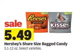 Meijer Hershey's Share Size Bagged Candy offer