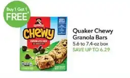 Publix Quaker chewy granola bars offer