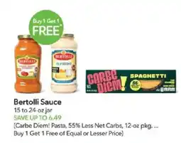 Publix Bertolli Sauce offer