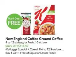 Publix New England Coffee Ground Coffee offer
