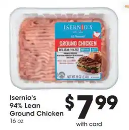 Ralphs Isernio's Ground Chicken offer