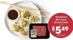 Ralphs Smithfield ground pork offer