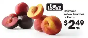 Food 4 Less California Yellow Peaches or Plums offer