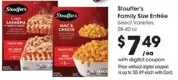 Ralphs Stouffer's Family Size Entrée offer