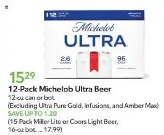 Publix Michelob Ultra Beer offer