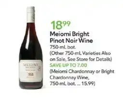 Publix Meiomi Bright Pinot Noir Wine offer