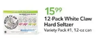 Publix White Claw Hard Seltzer offer