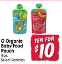 Jewel-Osco O Organic Baby Food Pouch offer