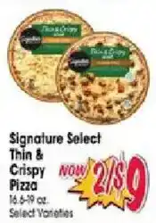 Jewel-Osco Signature Select Thin & Crispy Pizza offer