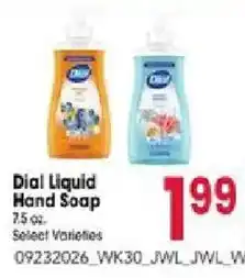 Jewel-Osco Dial liquid hand soap offer