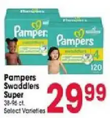 Jewel-Osco Pampers Swaddlers Super offer