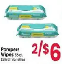 Jewel-Osco Pampers Wipes offer