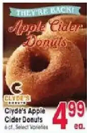 Jewel-Osco Clyde's Apple Cider Donuts offer