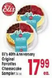 Jewel-Osco Elis original favorites cheesecake sampler offer