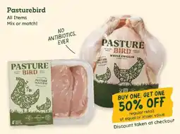 Sprouts Farmers Market Pasturebird whole chicken offer