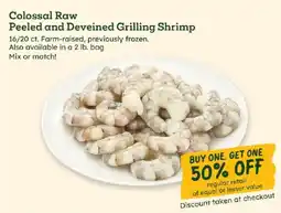 Sprouts Farmers Market Colossal Raw Peeled and Deveined Grilling Shrimp offer