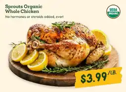 Sprouts Farmers Market Sprouts Organic Whole Chicken offer