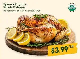 Sprouts Farmers Market Sprouts Organic Whole Chicken offer
