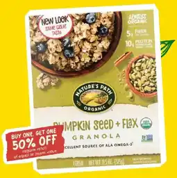 Sprouts Farmers Market Nature's Path Pumpkin Seed + Flax Granola offer