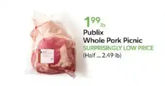 Publix Publix whole pork picnic offer