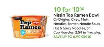 Publix Nissin Top Ramen Bowl offer