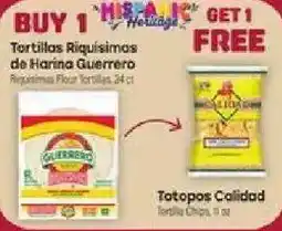 Cardenas Hispanic Heritage Tortillas Riquisimas de Harina Guerrero offer
