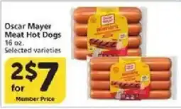 Vons Oscar Mayer Meat Hot Dogs offer