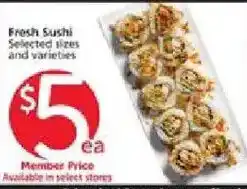 Vons Fresh Sushi offer