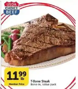 Vons Usda choice beef t-bone steak offer