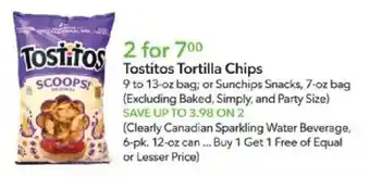 Publix Tostitos Tortilla Chips offer