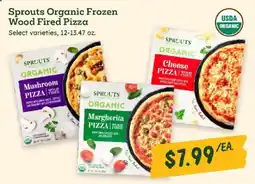 Sprouts Farmers Market Sprouts organic frozen wood fired pizza offer