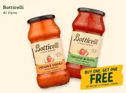 Sprouts Farmers Market Botticelli creamy vodka offer