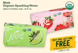 Sprouts Farmers Market Nixie Organic Sparkling Water offer