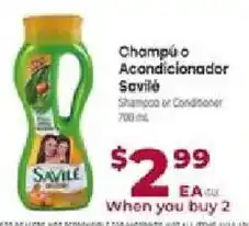 Cardenas Savile shampoo or conditioner offer