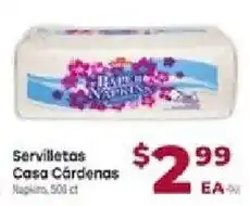 Cardenas Casa Cardenas napkins offer