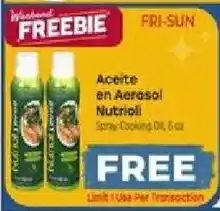 Cardenas Wishard Freebie Aceite en Aerosol Nutrioli Spray Cooking Oil offer