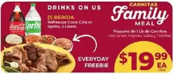Cardenas Carnitas Family Meal offer