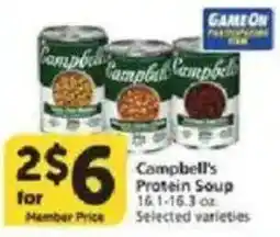 Vons Campbell's Protein Soup offer