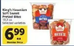 Vons King's Hawaiian Soft Sweet Pretzel Bites offer