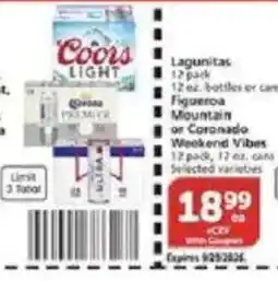 Vons Coors Light offer