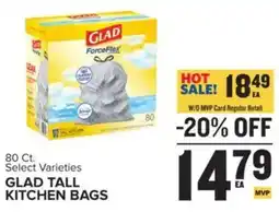 Food Lion Glad tall kitchen bags offer