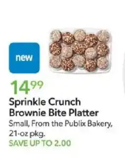Publix Publix Bakery Sprinkle Crunch Brownie Bite Platter offer