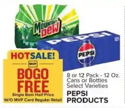 Food Lion Pepsi Products offer
