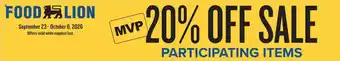 Food Lion Food Lion participating items offer