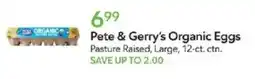 Publix Pete & Gerry's Organic Eggs offer