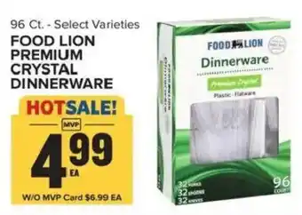 Food Lion Food Lion premium crystal dinnerware offer
