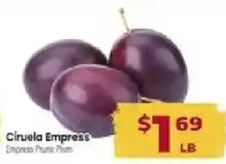 Cardenas Ciruela Empress Empress Prune Plum offer