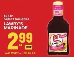 Food Lion Lawry's marinade offer