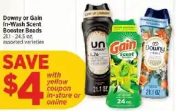 H-E-B Downy or Gain In-Wash Scent Booster Beads offer