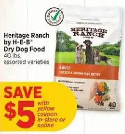 H-E-B Heritage Ranch by H-E-B Dry Dog Food offer